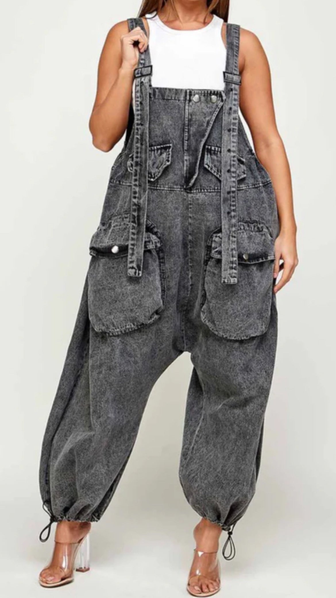 All Star || Oversized Denim Jumpsuit