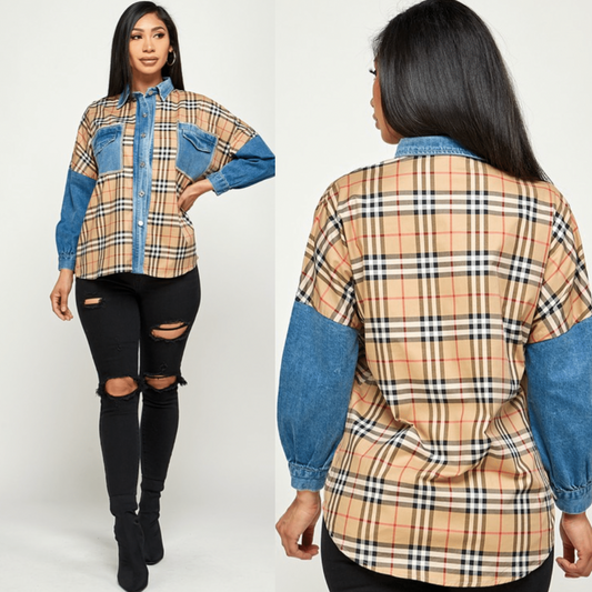 URBAN LUXE || PLAID TOP